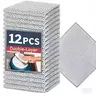 24-Pack Multi-Purpose Anti-Scratch Cleaning Cloths for Camera Care - Household Items, Cleaning Supplies, Home Goods, Heavy-Duty, Reusable Metallic Fiber Scrubbers, Wet-Dry, Stainless Steel, Dishwasher Safe, Scratch Resistant
