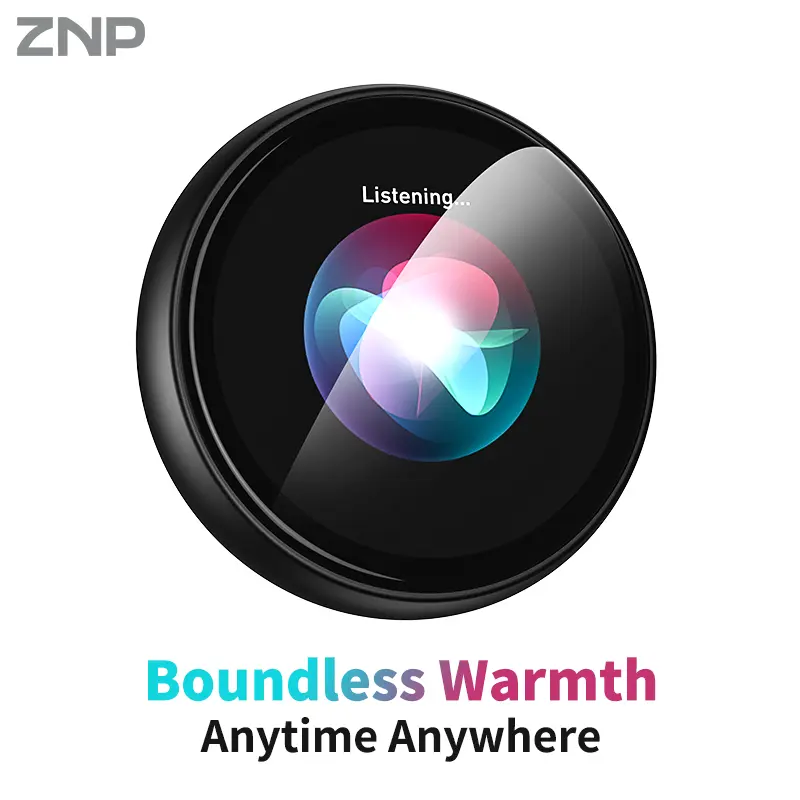 ZNP AI-Badge Emotional Companion with Conversational Chat & Portability, with 60 Languages Instant Translation, Conversational Chat & 400mAh Battery, Ideal for Social Interaction and Travel Gadget