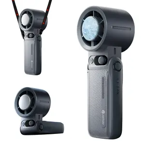 Portable Handheld Turbo Fan, 3-in-1 Rechargeable, 199 Adjustable Levels, Up to 30 hours of use, with Digital Display, One-Click Semiconductor Cooling, 135° Adjustable Airflow, Ideal for Summer Travel & Outdoor Activities, High Speed Fan, Portable fan