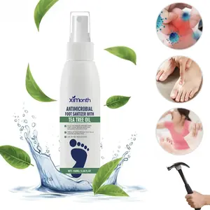 Spray with Tea Tree Oil - Athletes  Treatment,  Odor Eliminator, Moisturizing   & Soles, Long-Lasting Antibacterial & Deodorizing  & Toenail  Spray Moisturizer Moisture  sanitizer fungal spray depies dry foot care