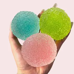 Pawtoto Grape Beads Crystal Mochi Ball Decor Set · Pink Handcrafted Soft Stress-Relief Desk Accent · Party Favor & Holiday Gift Trio