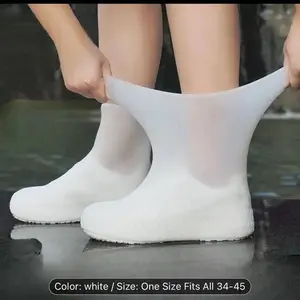 Outdoor Latex Rain Boots Waterproof Shoe Cover That Can Be Reused For Rain Prevention. Multiple Colors To Choose From, Durable
