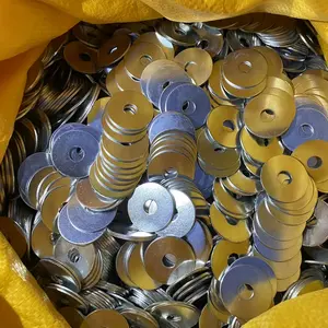 100/50 pieces of mudguard gasket, enlarged and thickened carbon steel galvanized gasket, thickened metal flat gasket, mudguard gasket, durable - suitable for DIY handicrafts, garden decoration and outdoor camping