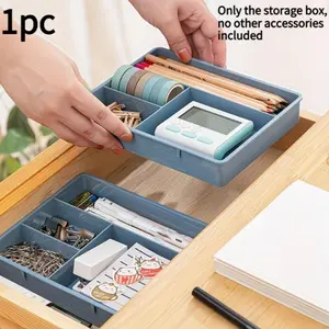 Stackable Drawer Storage Tray, Durable Plastic Desktop Organizer, Ideal for Stationery & Tools, Essential Space Organizing Tool