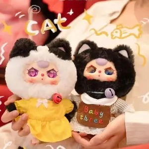 Baby Three - Kitten Wardrobe Mystery Boxes BlindBox Collection Bag Pendant Bunny Plush Dolls Soft Collectibles Hidden Style 3 Hidden Probability:1/32lity:1/96