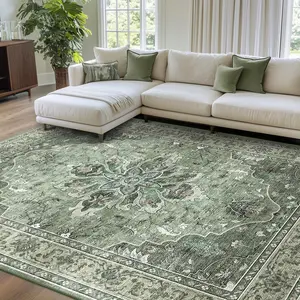 BESTSWEETIE Washable Rugs for Living Room Area Boho Rugs Floor Carpet Doormat Vintage Runner Rug for Bedroom Indoor Dinning Room Nursery Large Rug,summerwins