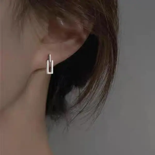 s925 sterling silver Geometric Irregular Stud Earrings，Earrings for galentine‘s party valentine’s day gift，fashion earrings，anniversary holiday jewelry，gift for women