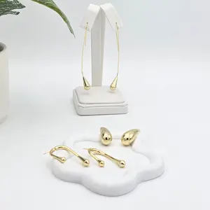 Long earrings to look spectacular unisex different styles, marked in 14k gold, high quality