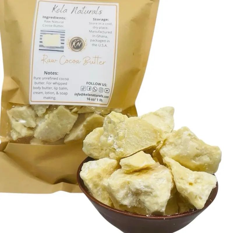 Raw unrefined Cocoa Butter Organic 8oz Fragrance Free Hydrating Moisturizing Body Care soap making shea Raw unrefined Cocoa Butter Organic 8oz Fragrance Free Hydrating Moisturizing Body Care soap making shea