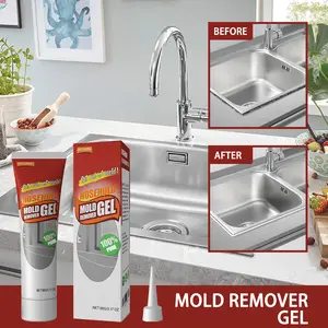 Mold Remover Gel for Household Shower, Kitchen Sinks, Walls, Tiles, Grout, Bathrooms, Washing Machine and Refrigerator Strips