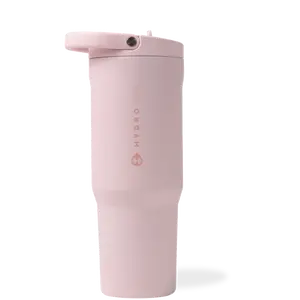 HydroJug 32 oz Pink Sand Sport Water Bottle, Leakproof Water Bottles with Secure Lid, Portable Kitchenware Drinkware