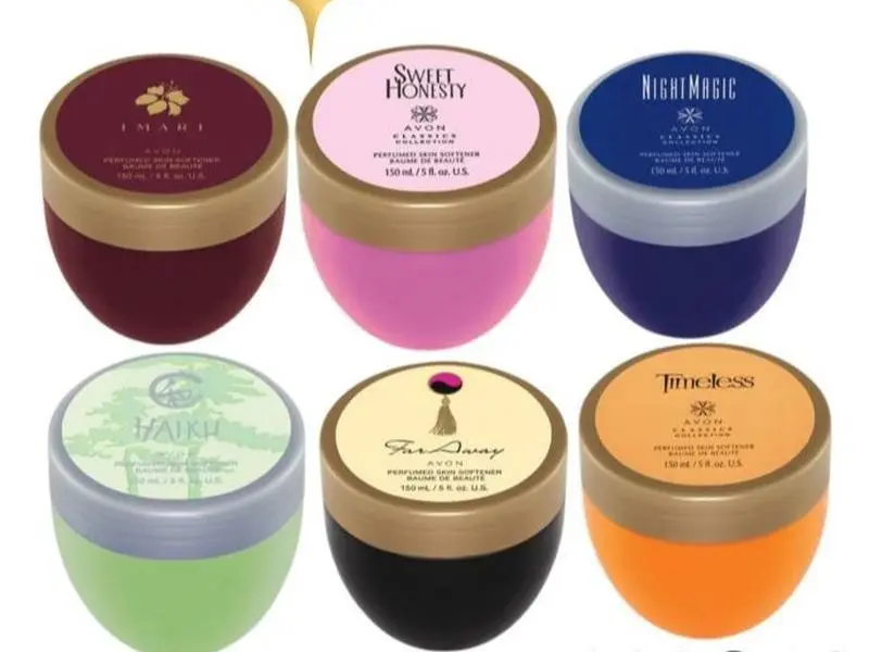 Avon Perfumed Skin Softener Set x6 – Far Away, Imari, Night Magic, Haiku, Sweet Honesty & Timeless