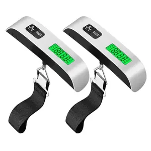 Digital Hanging Luggage Scale with Backlit for Travel, Portable Handheld Suitcase Weight Scale with Hook, 110 Pounds
