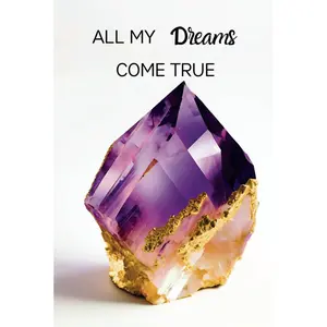 All My Dreams Come True: Elegant Amethyst Crystal Hardcover Journal: A Luxurious 6x9 Notebook for Manifestation, Intuition, and Personal Transformation Hardcover – February 12, 2025