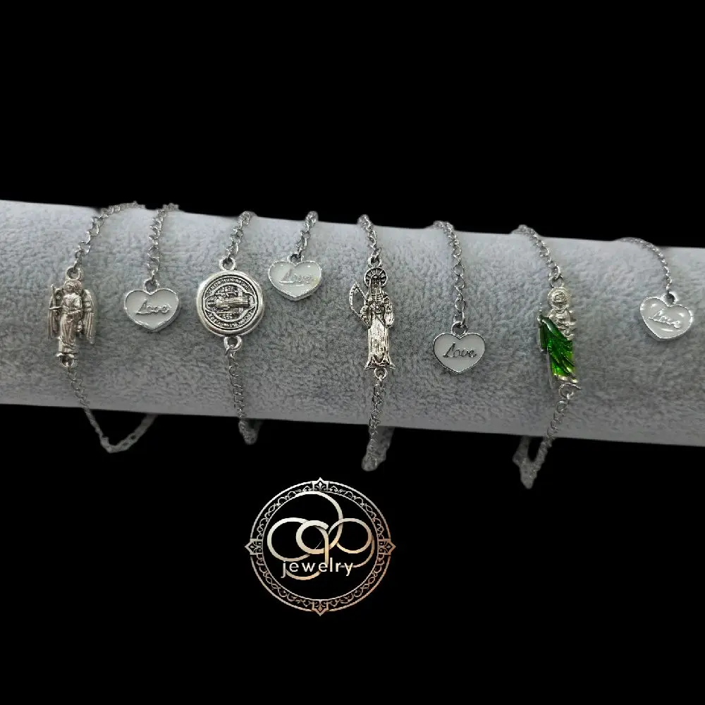 Espiritual anklet, Santa M, San Miguel Arcangel, San Judas Tadeo, San Benito