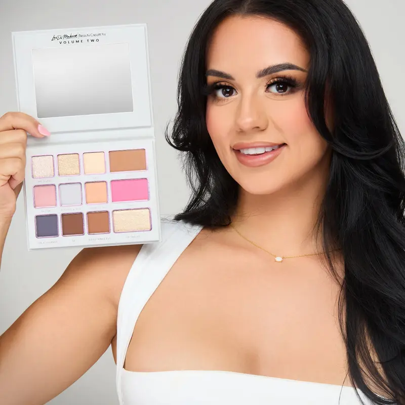 Beauty Creations Getting It Done Compact Cosmetic Palette - Highly Pigmented, 6 Matte Eyeshadow Shimmers, 2 Shimmer Shades, 1 Bronze Shade, Mirror-Infused, Radiant Highlighter