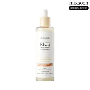 [mixsoon] White Rice Peeling Ampoule 100ml – Gentle Brightening Exfoliant Serum with Rice Extract for Smooth, Radiant Glass Skin