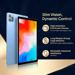 New Android 13 tablet with 4GB RAM, 64GB ROM, 10.1-inch calling capabilities. The tablet supports cellular network, WIFI function, Bluetooth function, dual cameras, and can be expanded with SIM and TF cards Touchscreen Android Tablet Computer