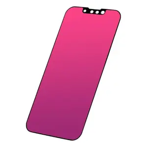 Privacy Screen Protector for iPhone 16e/14/13/13 Pro (6.1”) – Gradient Electroplated Tempered Glass, Anti-Spy, Anti-Blue Light, Scratch Resistant