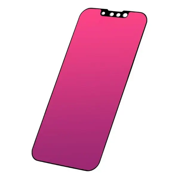 Privacy Screen Protector for iPhone 16e/14/13/13 Pro (6.1”) – Gradient Electroplated Tempered Glass, Anti-Spy, Anti-Blue Light, Scratch Resistant
