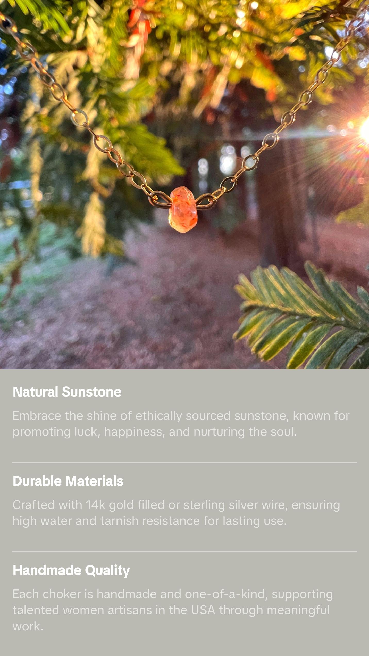 Sunstone Choker Necklace