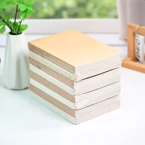 A5 Notebook Set, 5pcs/10pcs, 36 Sheets/72 Pages, Leather Cover Notebooks, Lined Blank Grid Options Available