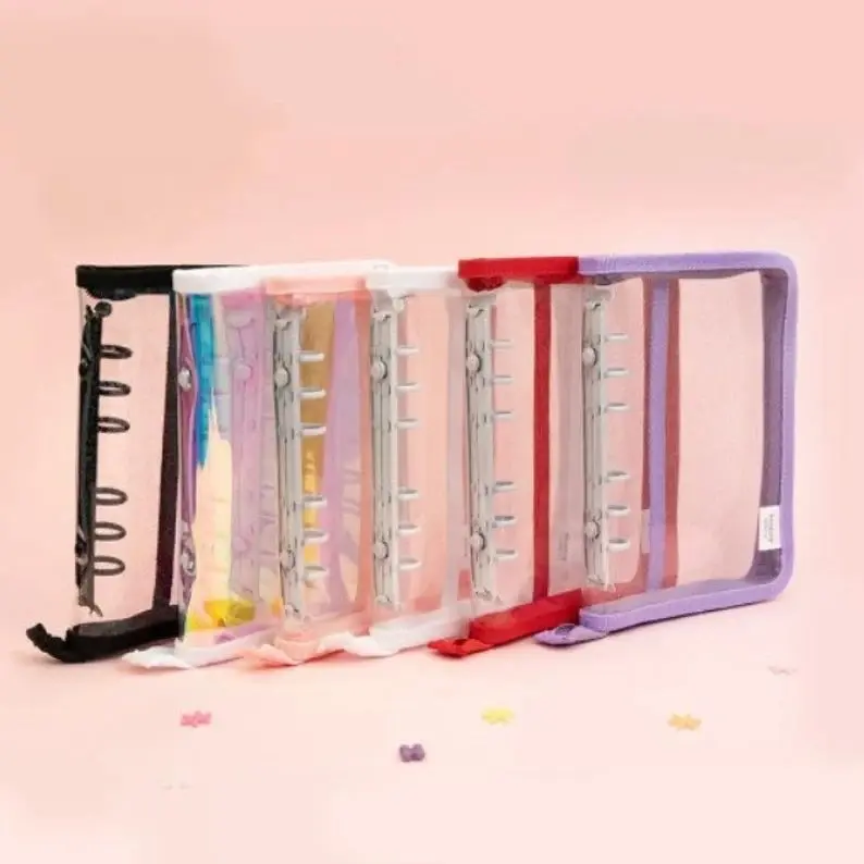 Archive 6 Ring Clear PVC Zipper Binder