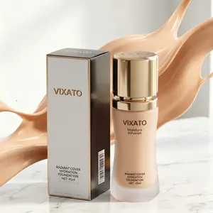 【Viral Pick】VIXATO 24H Stay Foundation Full Coverage Waterproof Sweatproof 4-in-1 Moisturizing Long Lasting Flawless Base 30ml