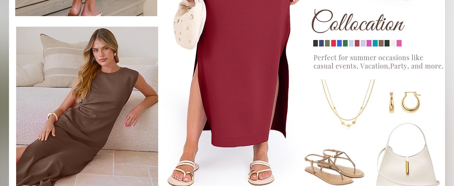 ANRABESS Women Summer Casual Sleeveless Maxi Dress 2026 Crewneck Loose Split Wrinkle-Free Beach Travel Vacation Long Sundress ANRABESS Women Summer Casual Sleeveless Maxi Dress 2026 Crewneck Loose Split Wrinkle-Free Beach Travel Vacation Long Sundress
