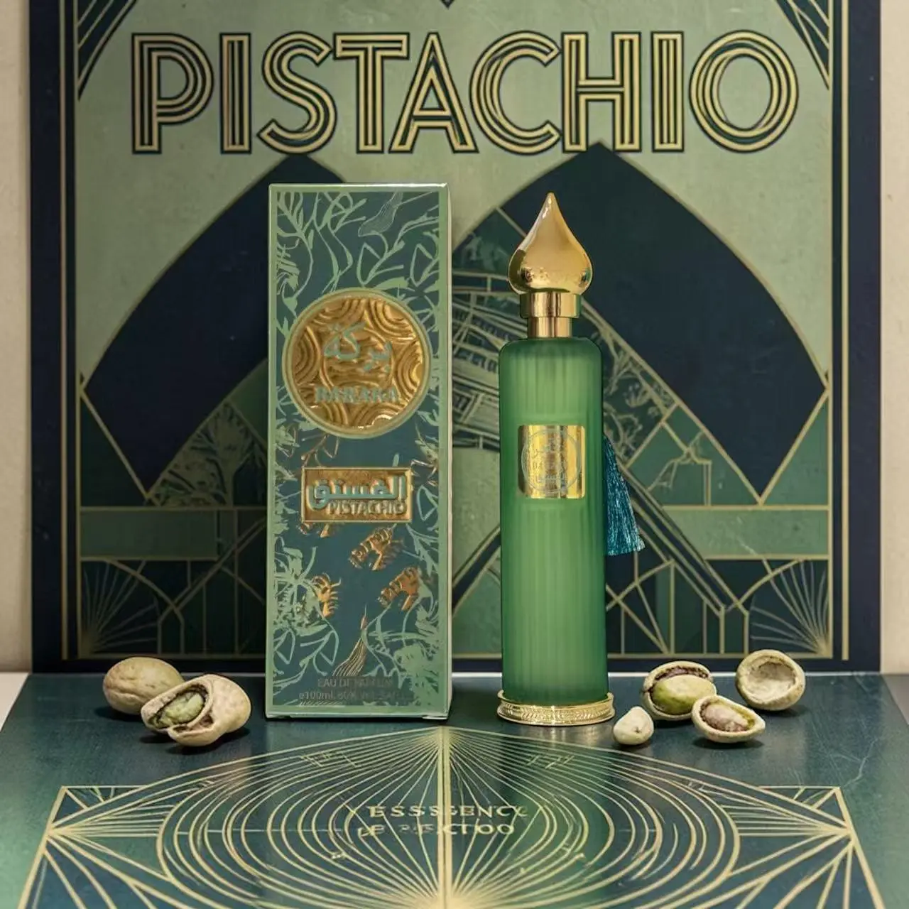 Baraka Pistachio Gourmand Eau de Parfum for Women, 100ml - Long Lasting Creamy Fragrance with Notes of Whipped Cream, Cotton Candy, and Tonka Bean