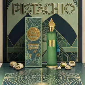 Women's Baraka Pistachio EDP 100ml Long Lasting Perfume - Creamy Gourmand Scent with Cotton Candy, Whipped Cream, Peony, Tonka Bean, Exotic Arabian Nutty Luxury Fragrance, Gold & Green Packaging