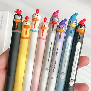 Cute Penguin Chick Pens Set, 0.5mm Quick-Dry Ink, Creative Simple Pen Kit, Perfect Gift for Students, Christmas Valentine's Day, Holiday Gift Pen, Writing Pen, Aesthetic Pens, College Student Pen, Cool Pens