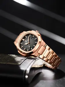 2026 New Men's Fashion Brand Watch, Waterproof Night Glow Luminous Fashionable Dial Stainless Steel, Date Day Quartz, Casual Men's Wristwatch