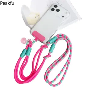 New With Patch Phone Lanyards Adjustable Long Neck Ropes Personalized Phone Strap Lanyard