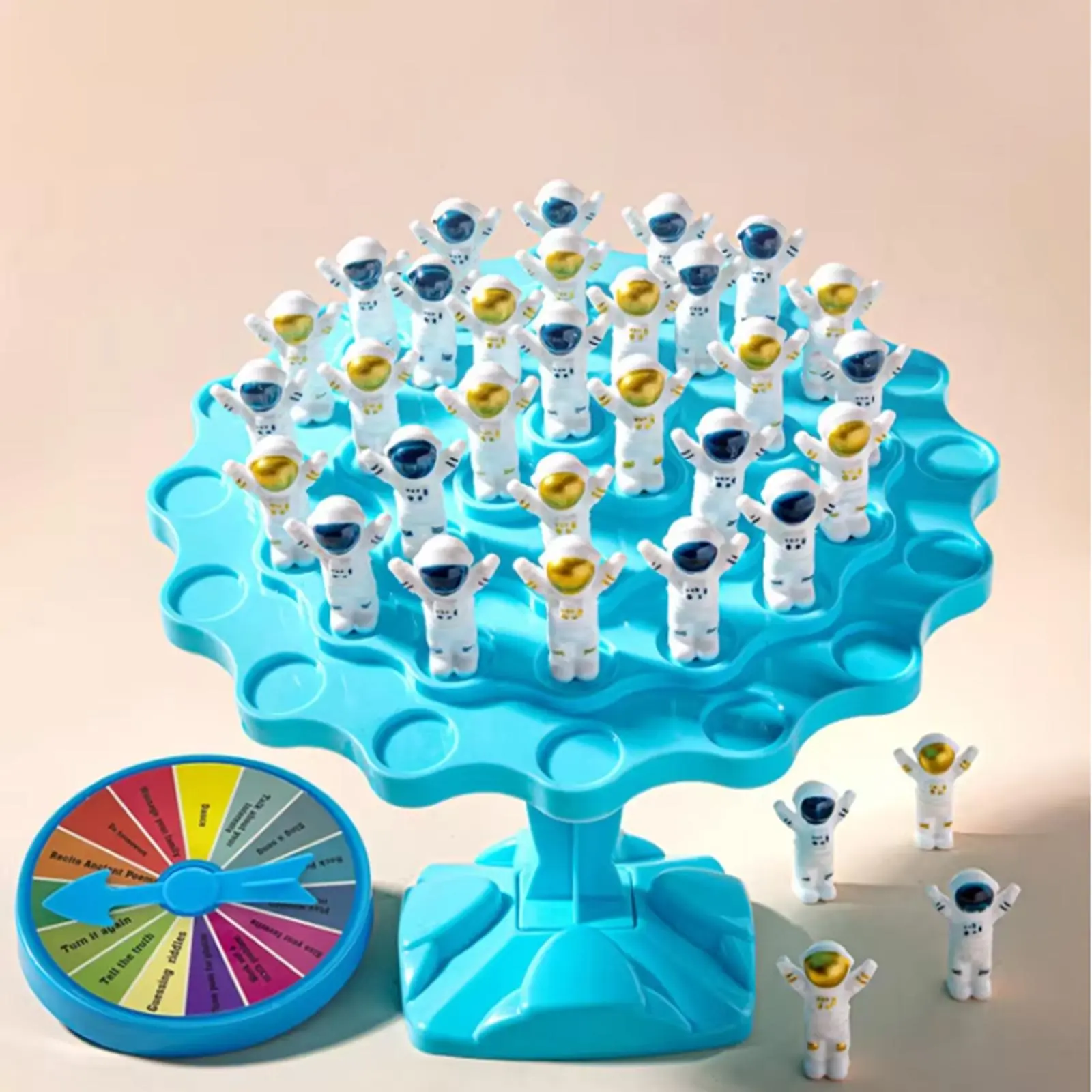 Astronaut Training Balance Tree Interactive Party Game, Stacking Block Game, Concentration Thinking Board Game Toy, Fun Game Toy for Kids & Adults, Family Fun Game