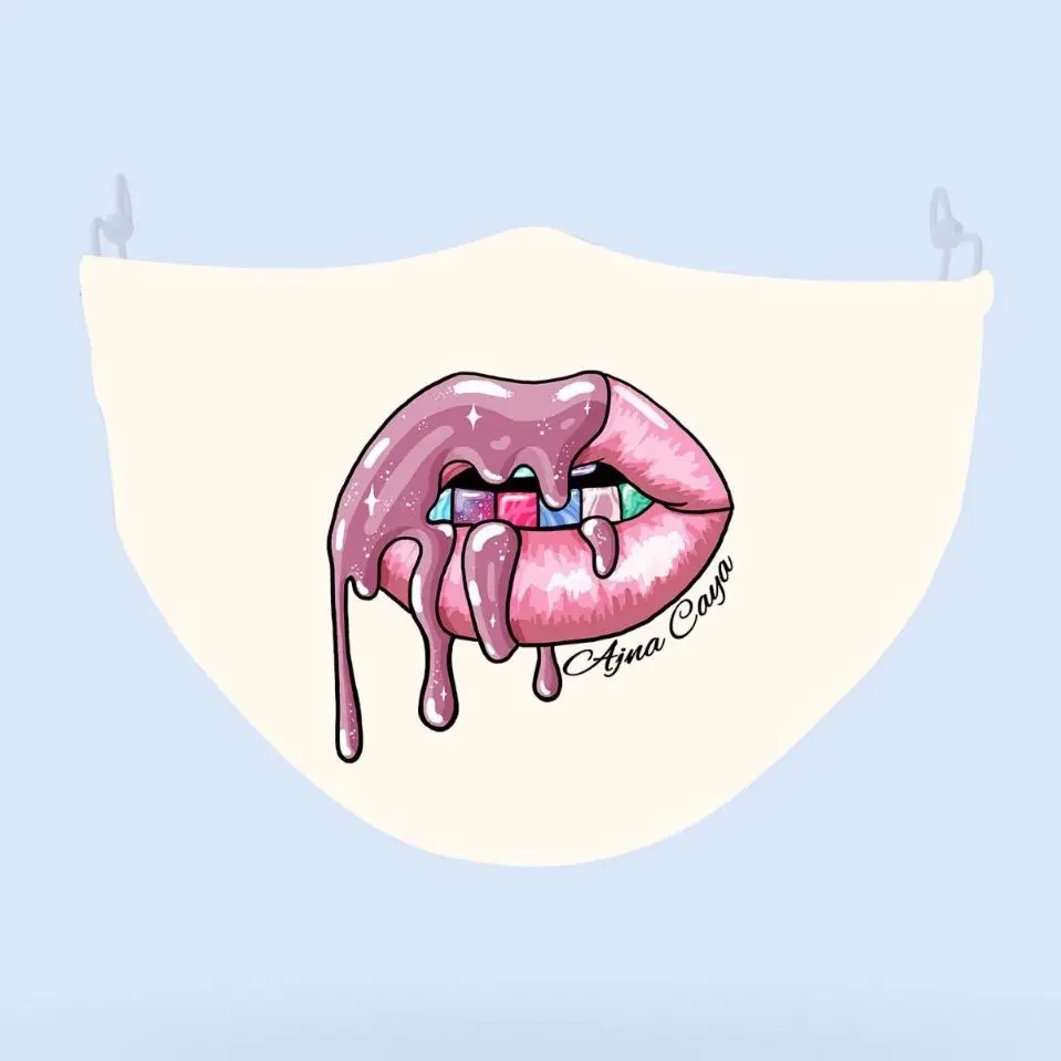 Crystal Drip 100% Cotton Face Mask