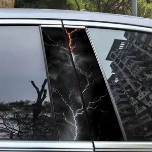 Creative Pattern Car Sticker, Waterproof Car B-pillar Protective Decorative Sticker, Car Exterior Accessories for Car Decoration, Decal For Cars