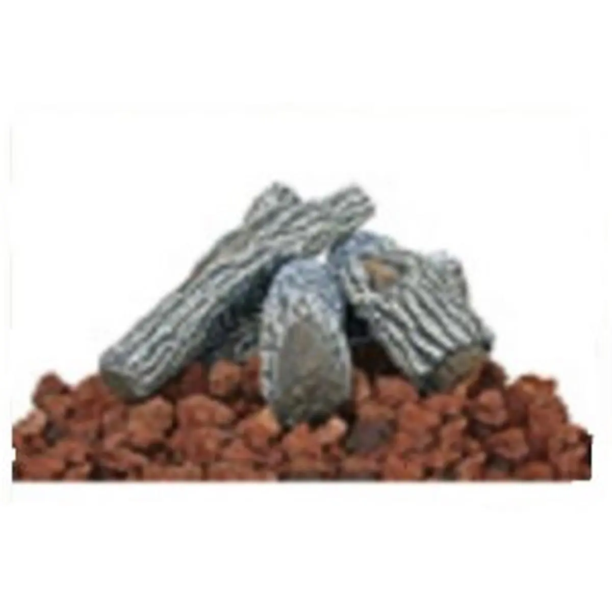 212 MAIN Outdoor Gas-Fueled Fire Pit Kit - Includes Imported Volcanic Rocks, Gas Burning Log Set for Outdoor Heating