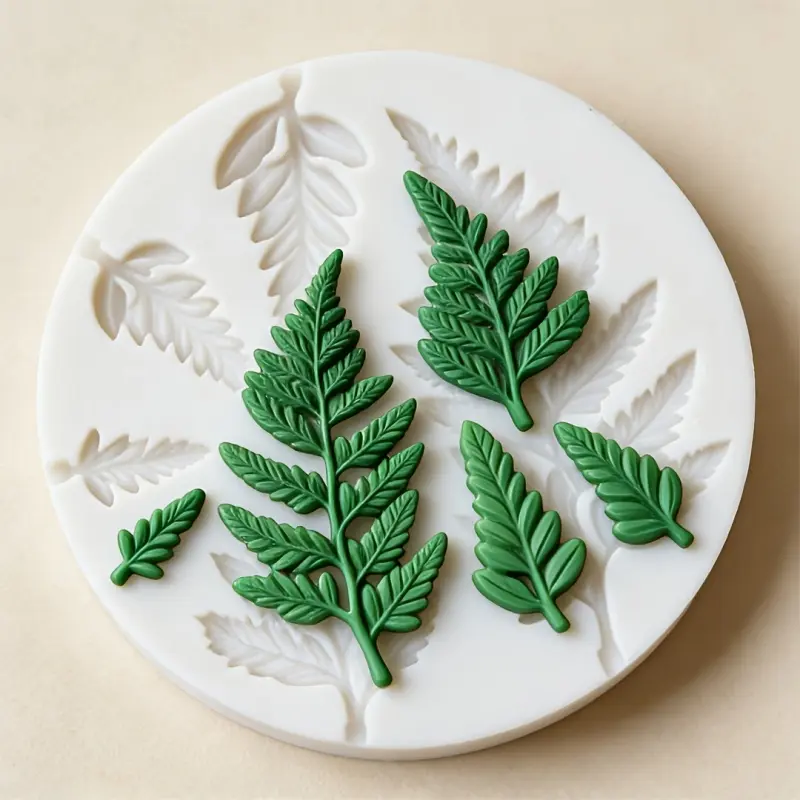 Realistic fern leaf silicone mold, perfect for injection molding resin, perfect for projects involving resin crafts, clay, wax, and gypsum. Very suitable for making handmade decorations and enhancing gifts, Silicone Molds For Crafts, Handcraft, Handicraft