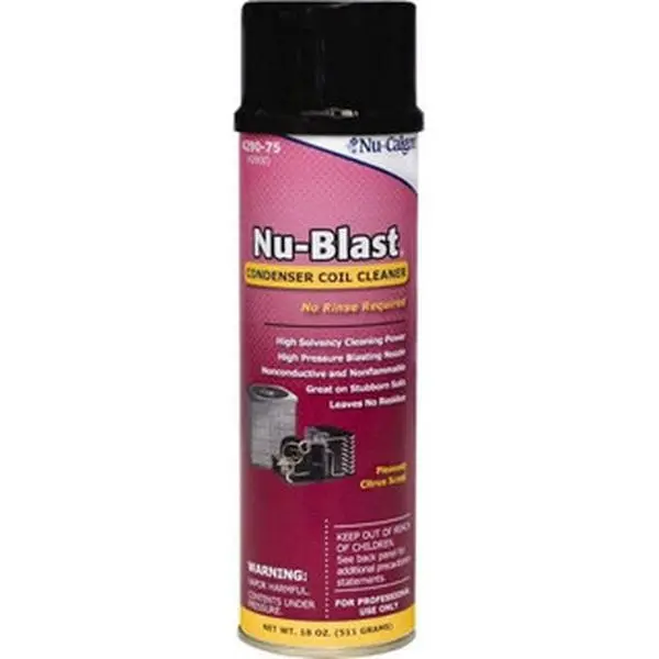 Nu-Calgon 4290-75 Coil Cleaner - 18 oz Aerosol Container, HVAC Condenser & Scale Remover