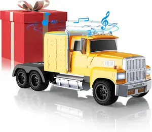 Cybertruck Bluetooth Speaker, Mini Bluetooth Car Speaker with LED Lights, FM Radio, USB TF Card, TWS Stereo Sound, for Dad, Gift Ideas from Daughter or Son, Car Lover Gift