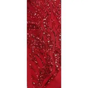 French tulle embroidered sequin lace fabric 50” wide  sold by the yard