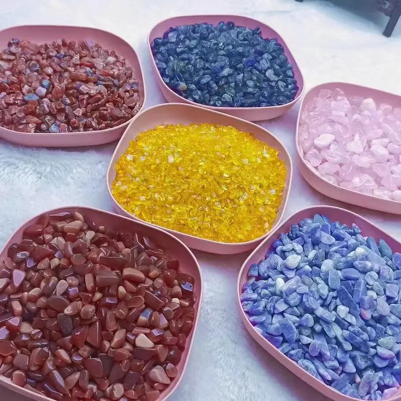 Natural Crystal Tumbles, Semi-Finished Jewelry Accessory, 2 Extra Pieces for New Followers