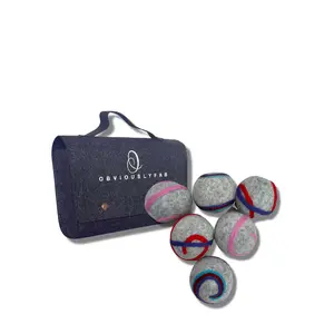 ObviouslyFab Quality Wool Dryer Balls - 6 XL Pack - 1000+ Loads - Pure Organic Wool - Reusable Natural Fabric Softener Perfect with Essential Oils, Reduce Clothing Static and Wrinkles