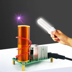 Mini Coil Kit Practice Soldering Project Electronic Kit for Adults which can Sing, wirelessly Transmit Electricity, Light Fluorescent Lamps, and Have Wonderful arcs.