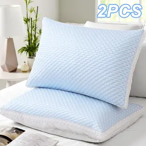 Raybee 2PCS Luxury Hotel-Quality Pillows -Queen Size,Bedding Bed Pillows for Sleeping King Size, Set of 2, Supportive Breathable Down Alternative , Pillow for Bedroom, Couches,Best Holiday Gift【Black Friday】