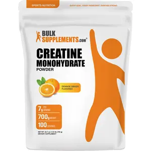 BulkSupplements.com Creatine Monohydrate Powder - Creatine Supplement, Micronized Creatine, Creatine Powder - Orange Smash, 5g (5000mg) per Servings, 700g (1.5 lbs) (Pack of 1)