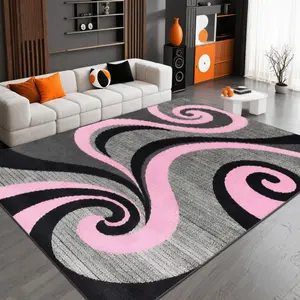 Velvet soft and comfortable patterned printed carpet, Modern Abstract Rug, suitable for multiple scenarios, available in various sizes, soft and non-shedding