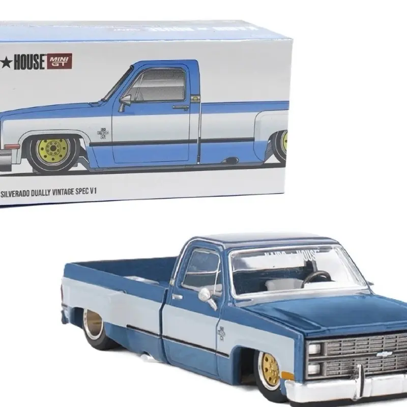 CHEVROLET SILVERADO DUALLY VINTAGE V1 "KAIDO HOUSE" 1/64 DIECAST MINI GT KHMG192