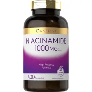 Carlyle Niacinamide 1000 mg | 400 Capsules | High Potency Formula | Non-GMO, Gluten Free Supplement